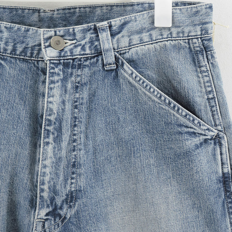 ULTERIOR/アルテリア】FADED LIGHT DENIM PAINTER PANTS UPJ06-LA247の