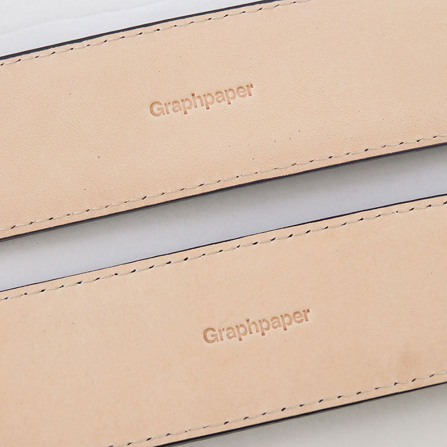 【Graphpaper/グラフペーパー】<br>Graphpaper Holeless Leather Classic Belt <br>GU253-90560B