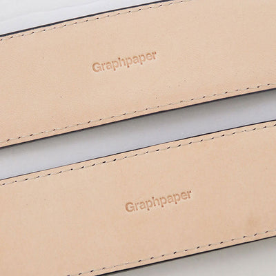 【Graphpaper/グラフペーパー】<br>Graphpaper Holeless Leather Classic Belt <br>GU253-90560B
