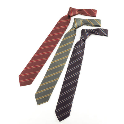 【AURALEE/オーラリー】<br>SILK STRIPE TIE <br>A25AT01SS