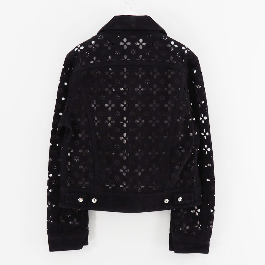 M A S U/エムエーエスユー】FLOWER HOLE LEATHER JACKET M25F9BL005の