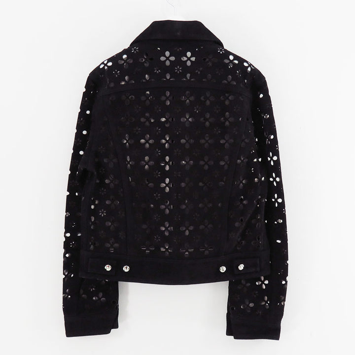 M A S U/エムエーエスユー】FLOWER HOLE LEATHER JACKET M25F9BL005の