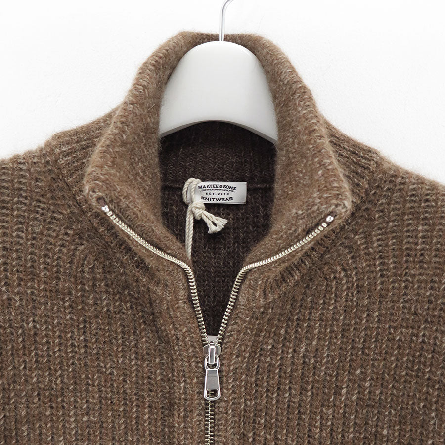 【MAATEE&SONS/マーティーアンドサンズ】<br>畦JIPSWEATER <br>MT4303-0123A