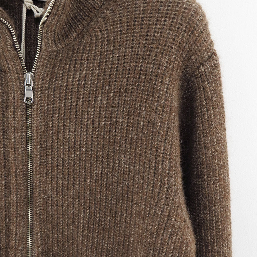 【MAATEE&SONS/マーティーアンドサンズ】<br>畦JIPSWEATER <br>MT4303-0123A