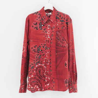 【M A S U/エムエーエスユー】<br>CRUSHED PAISLEY PRINT SHIRT <br>M25F9SL001