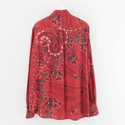 【M A S U/エムエーエスユー】<br>CRUSHED PAISLEY PRINT SHIRT <br>M25F9SL001