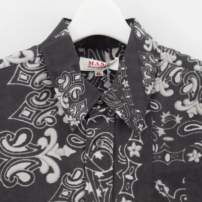 【M A S U/エムエーエスユー】<br>CRUSHED PAISLEY PRINT SHIRT <br>M25F9SL001