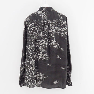 【M A S U/エムエーエスユー】<br>CRUSHED PAISLEY PRINT SHIRT <br>M25F9SL001