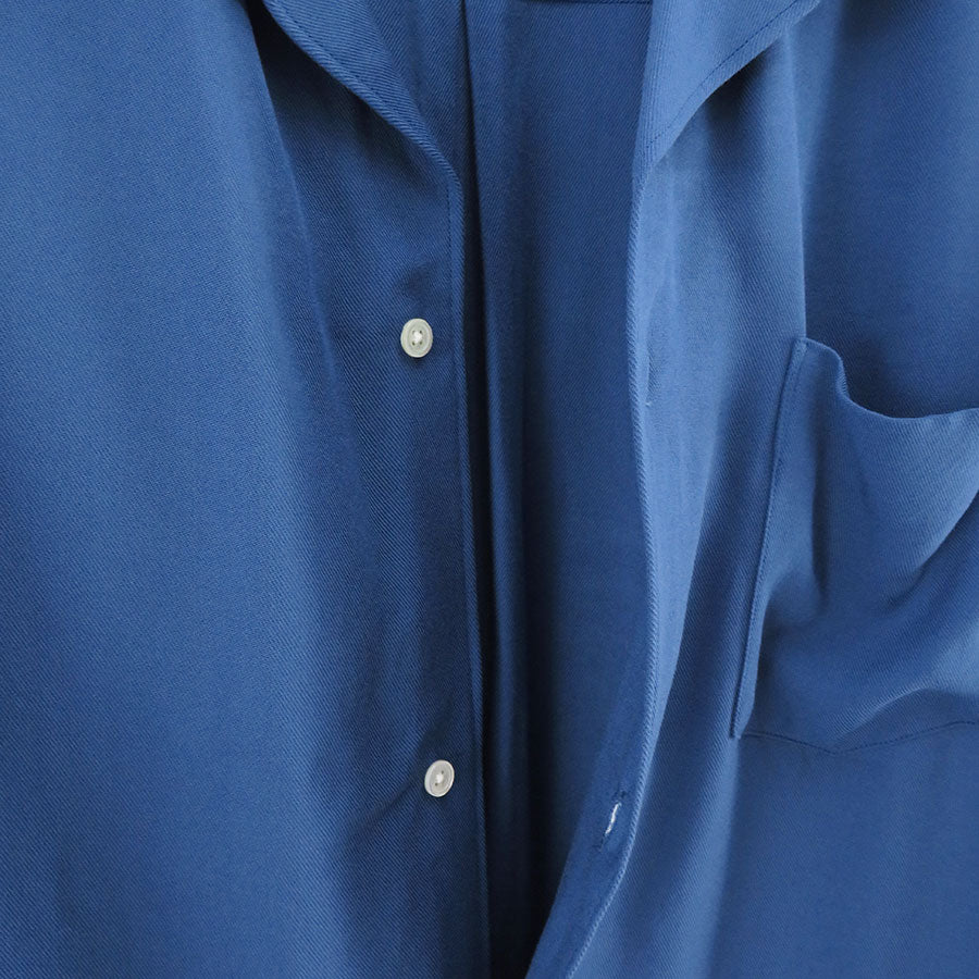 【Graphpaper/グラフペーパー】<br>SIDOGRAS Twill Viscose Oversized Sleeping Shirt <br>GM244-50014B