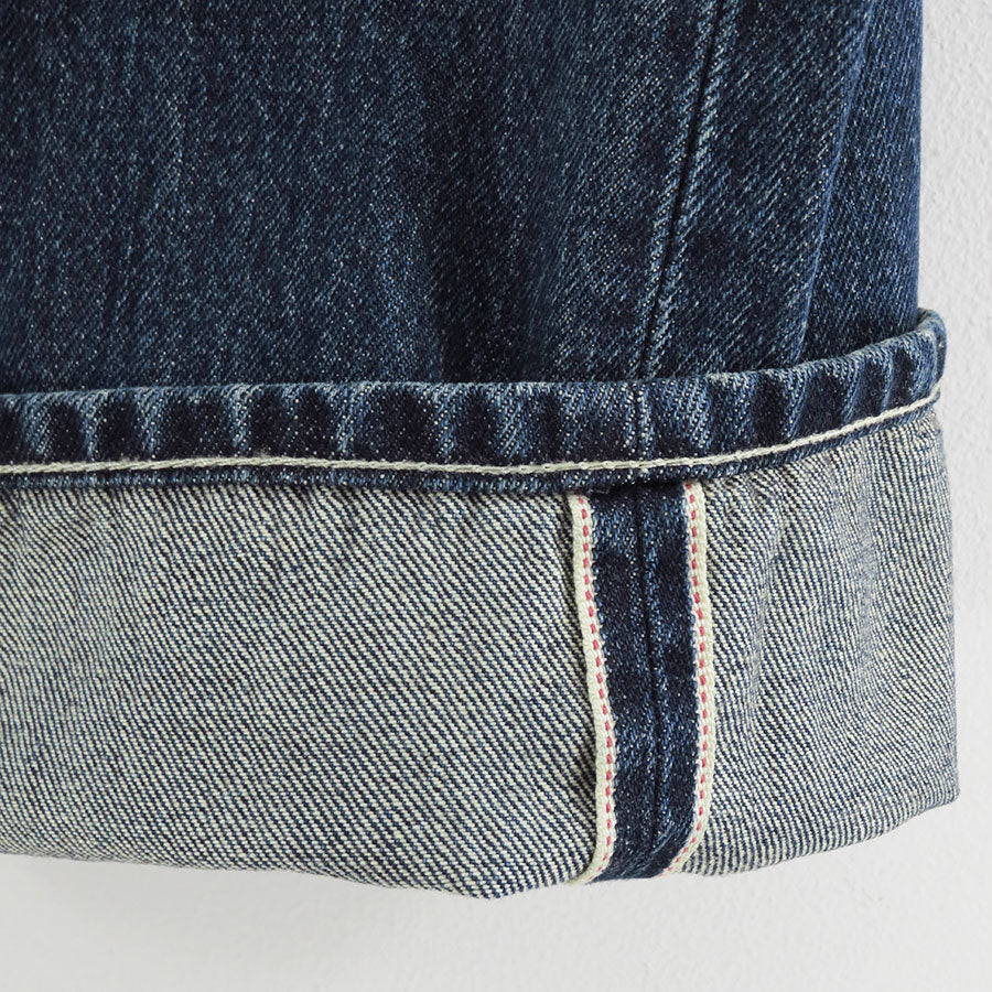 【Graphpaper/グラフペーパー】<br>Selvage Denim Two Tuck Pants <br>GU253-40061DB