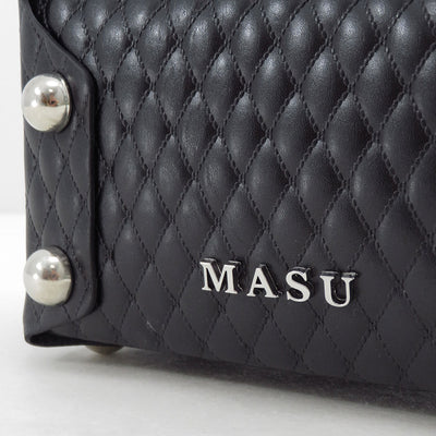 【M A S U/エムエーエスユー】<br>LEATHER CAKE BAG <br>M25F9OJ008