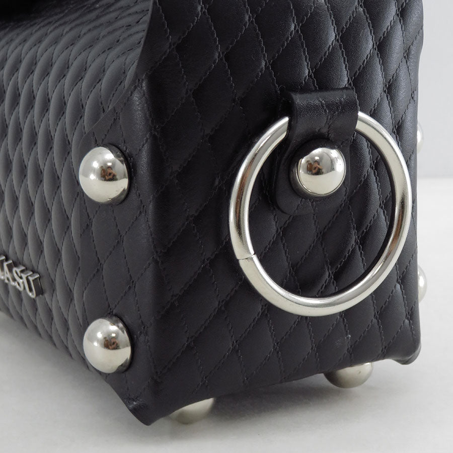 【M A S U/エムエーエスユー】<br>LEATHER CAKE BAG <br>M25F9OJ008