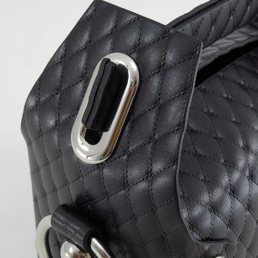 【M A S U/エムエーエスユー】<br>LEATHER CAKE BAG <br>M25F9OJ008