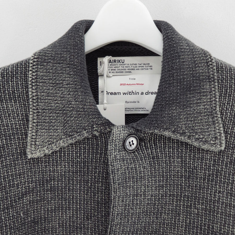 【DAIRIKU/ダイリク】<br>Vintage Dyed Knit Jacket <br>25AWK5