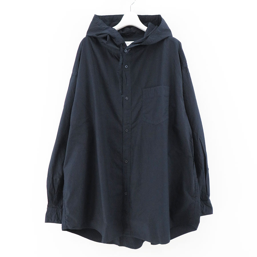 SALE 30%OFF!<br> 【Graphpaper/그래프 페이퍼】<br> Garment Dyed Suvin Typewriter Oversized Hooded Shirt<br> GM233-50073
