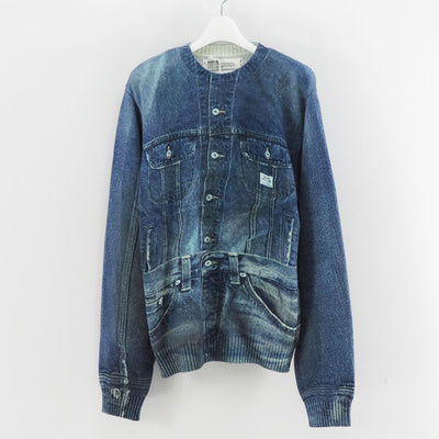 【DAIRIKU/ダイリク】<br>Tuck In Denim Transcription Knit <br>25AWK6