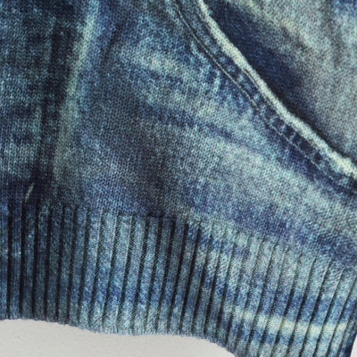 【DAIRIKU/ダイリク】<br>Tuck In Denim Transcription Knit <br>25AWK6