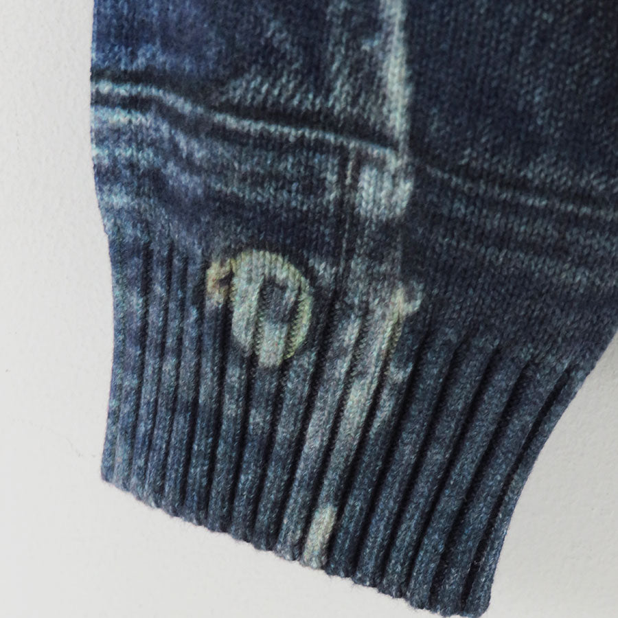 【DAIRIKU/ダイリク】<br>Tuck In Denim Transcription Knit <br>25AWK6