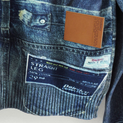 【DAIRIKU/ダイリク】<br>Tuck In Denim Transcription Knit <br>25AWK6