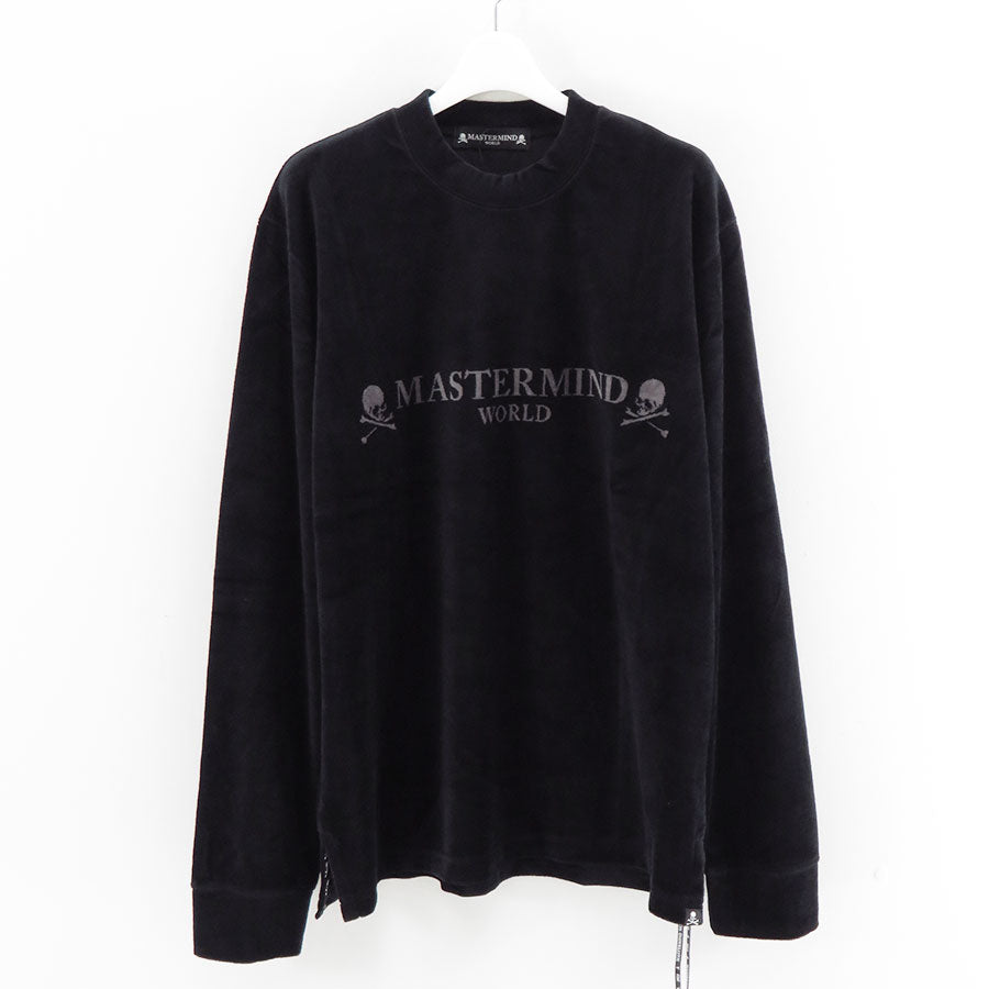 【MASTERMIND WORLD/マスターマインドワールド】<br>VELOUR LS TEE <br/>MW25S15-TS002-006