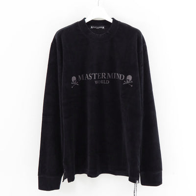 【MASTERMIND WORLD/マスターマインドワールド】<br>VELOUR LS TEE <br/>MW25S15-TS002-006