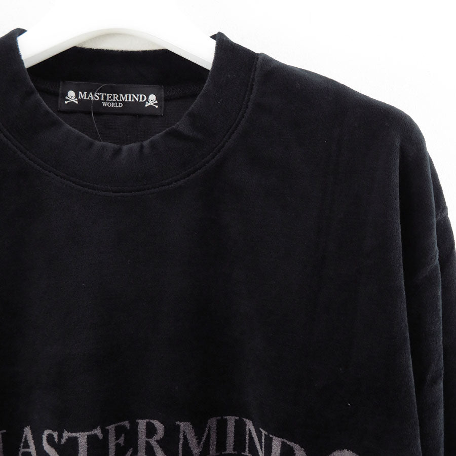 【MASTERMIND WORLD/マスターマインドワールド】<br>VELOUR LS TEE <br/>MW25S15-TS002-006