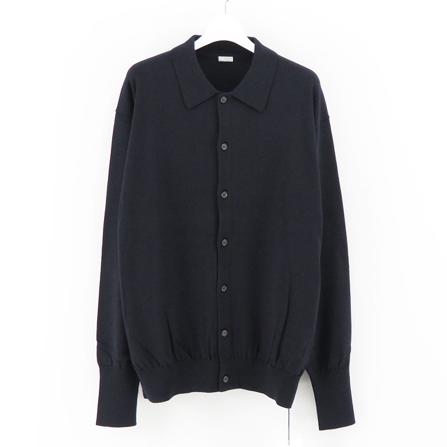 【A.PRESSE/アプレッセ】<br>Polo Collar Cardigan <br>23AAP-03-09H