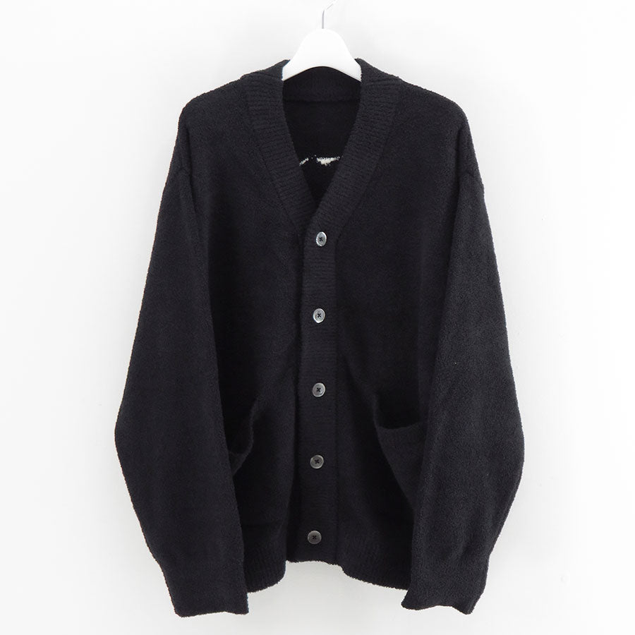 mastermind メタル釦　カーディガン　ブラック　S スエット MASTERMIND WORLD LOUNGE CARDIGAN / SOFTLY BOA FLEECE (BLACK x