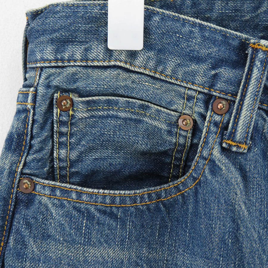 【A.PRESSE/アプレッセ】<br>Washed Denim Wide Pants <br>23AAP-04-07H