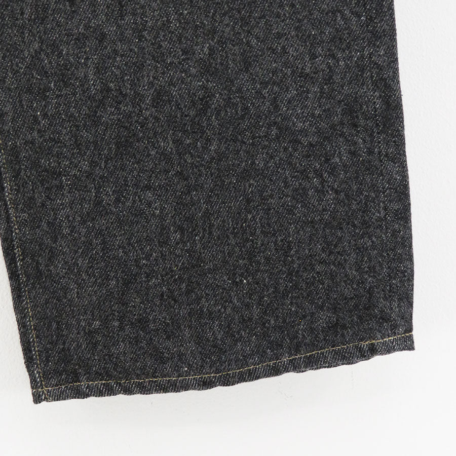 【A.PRESSE/アプレッセ】<br>Black Washed Denim Pants <br>23AAP-04-11H