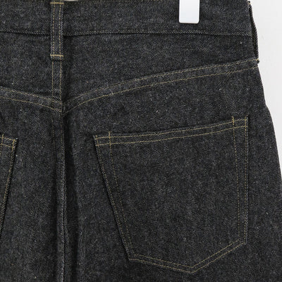 【A.PRESSE/アプレッセ】<br>Black Washed Denim Pants <br>23AAP-04-11H
