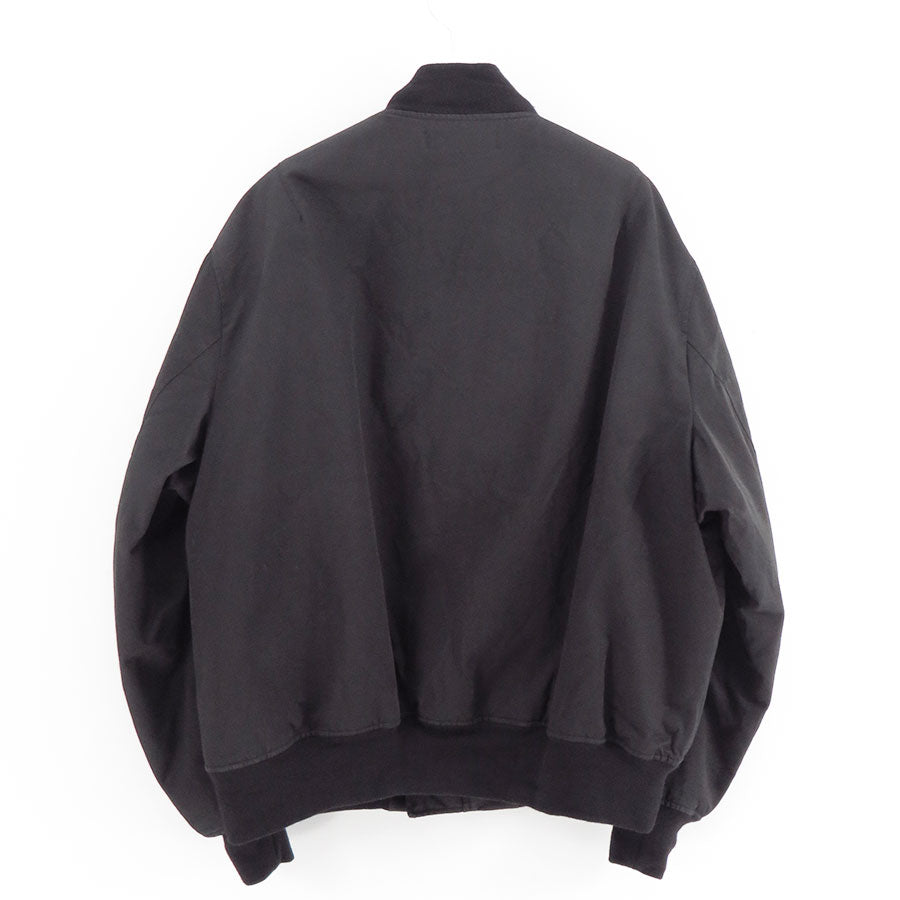 A.PRESSE / Vintage Silk Flight Jacket (Black)