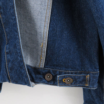 【KHOKI/コッキ】<br>Layered-design denim jacket <br>23aw-jk-05