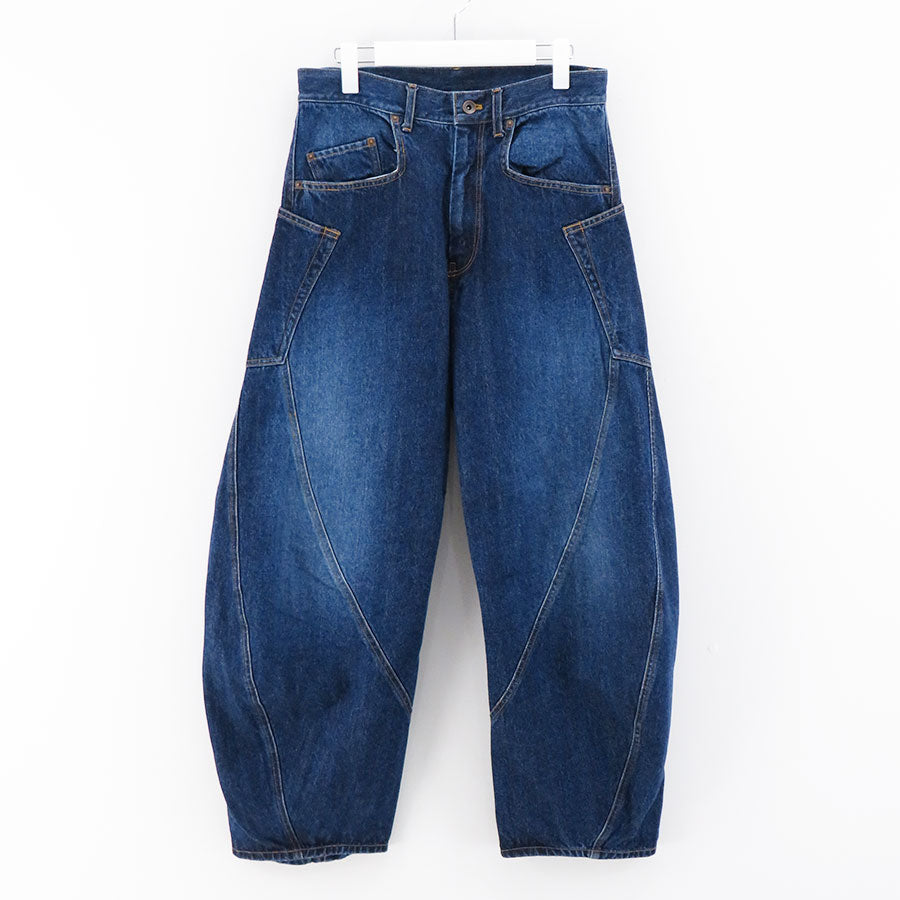 【KHOKI/コッキ】<br>Draped denim pants <br>23aw-p-07