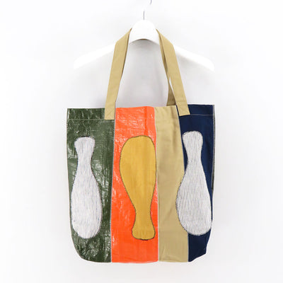 【KHOKI/コッキ】<br>Color-block vinyl tote bag <br>23aw-bg-03