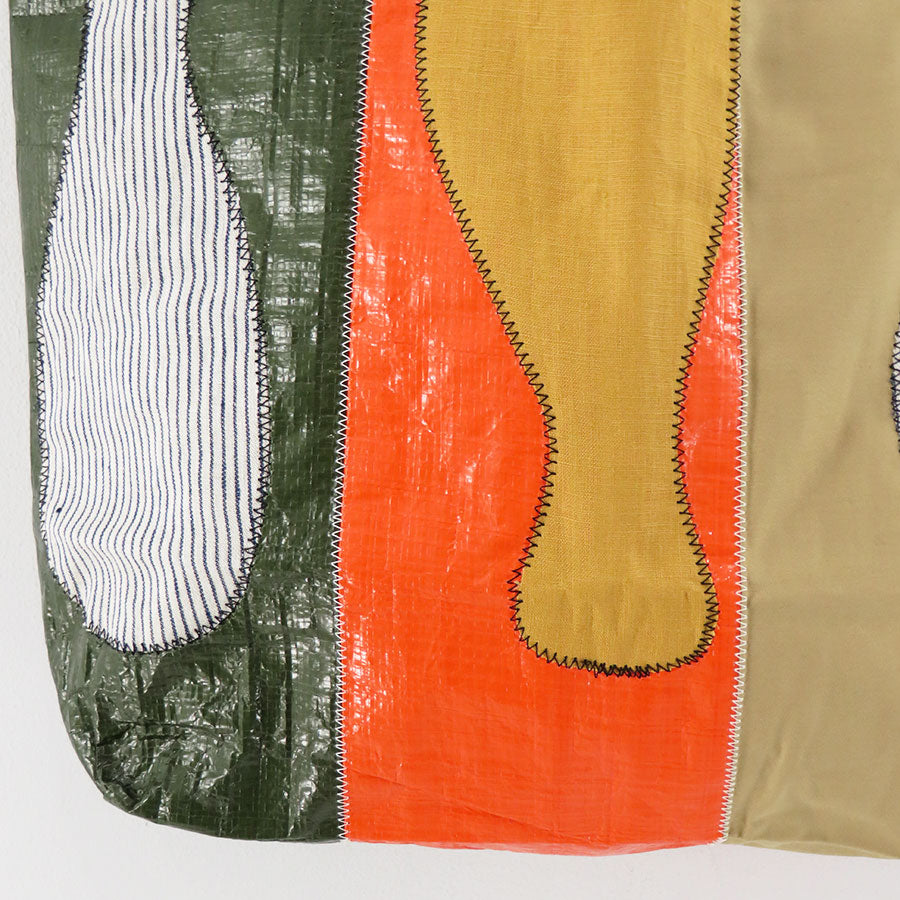 【KHOKI/コッキ】<br>Color-block vinyl tote bag <br>23aw-bg-03