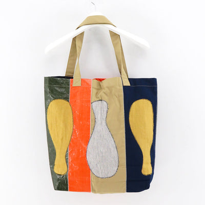 【KHOKI/コッキ】<br>Color-block vinyl tote bag <br>23aw-bg-03