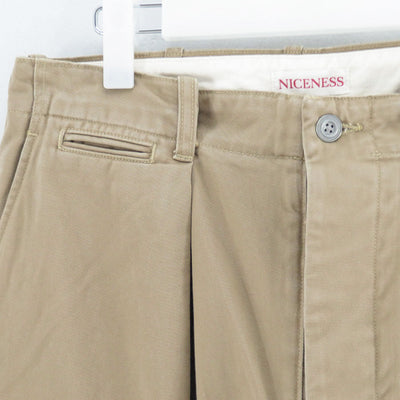 【NICENESS/ナイスネス】<br>ALBARN / アルバーン (エイジドエフェクト チノ リサイズドチノトラウザー) <br>NN-2302T16