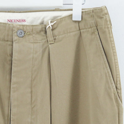 【NICENESS/ナイスネス】<br>ALBARN / アルバーン (エイジドエフェクト チノ リサイズドチノトラウザー) <br>NN-2302T16