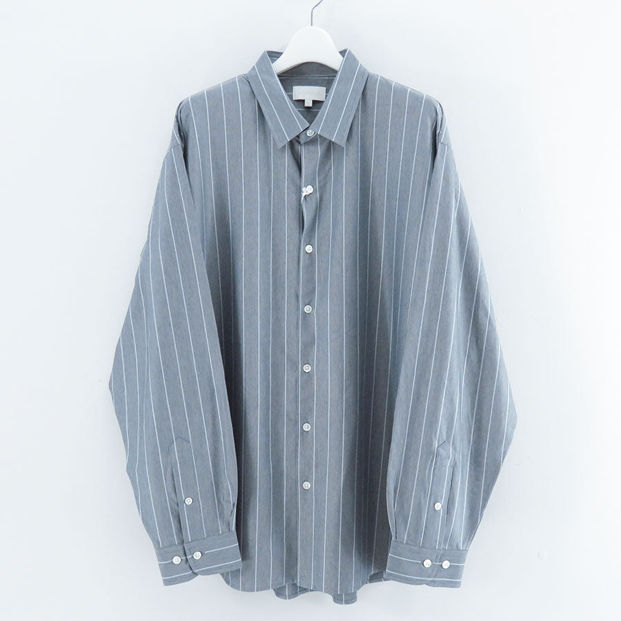 【KANEMASA PHIL./カネマサフィル】<br>46G Atmosphere Stripe Shirt <br>KM25A-024