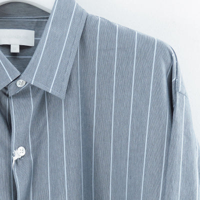 【KANEMASA PHIL./カネマサフィル】<br>46G Atmosphere Stripe Shirt <br>KM25A-024