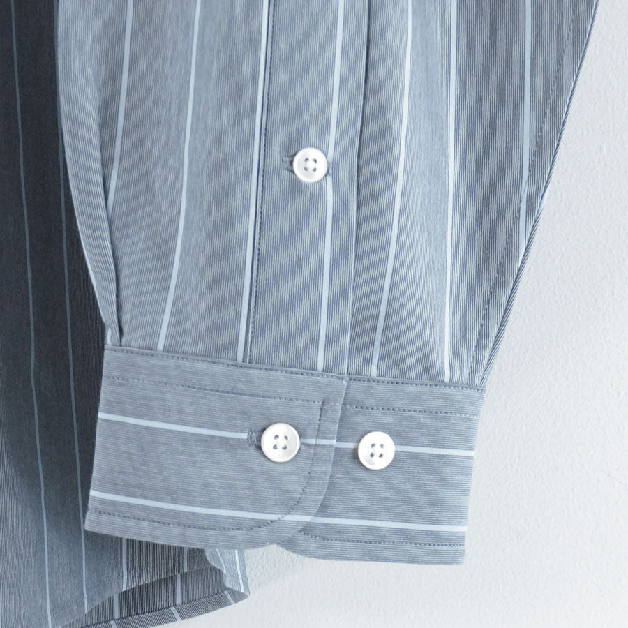 【KANEMASA PHIL./カネマサフィル】<br>46G Atmosphere Stripe Shirt <br>KM25A-024