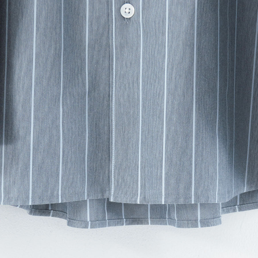 【KANEMASA PHIL./カネマサフィル】<br>46G Atmosphere Stripe Shirt <br>KM25A-024