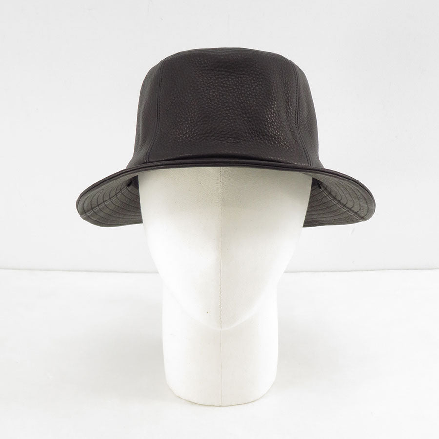 KIJIMA TAKAYUKI COW LEATHER SAILOR HAT