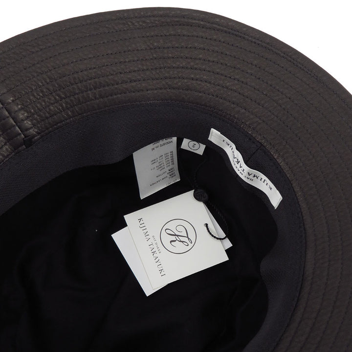 帽子 KIJIMA TAKAYUKI COW LEATHER SAILOR HAT KIJIMA TAKAYUKI（キジマ タカユキ）の「KIJIMA TAKAYUKI COW