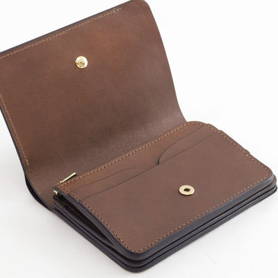 【forme/フォルメ】<br>Short wallet ILCEA#BL×DOUBLE#BR <br>flp-26