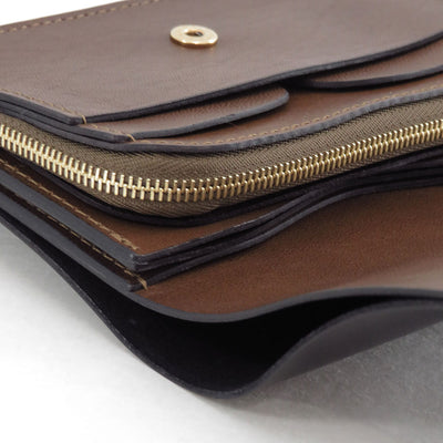 【forme/フォルメ】<br>Short wallet ILCEA#BL×DOUBLE#BR <br>flp-26