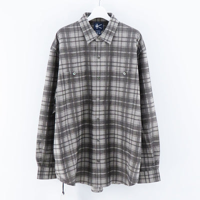 【KANEMASA PHIL./カネマサフィル】<br>Check Jersey Shirt <br>KM23A-012