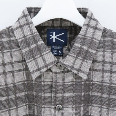 【KANEMASA PHIL./カネマサフィル】<br>Check Jersey Shirt <br>KM23A-012