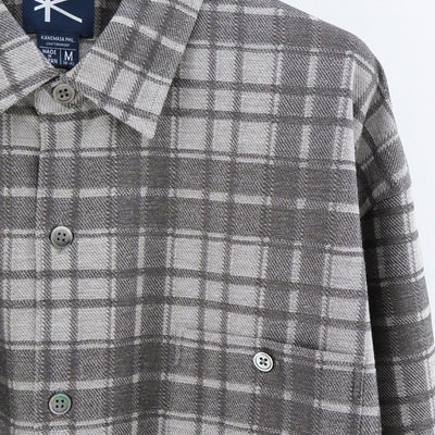 【KANEMASA PHIL./カネマサフィル】<br>Check Jersey Shirt <br>KM23A-012